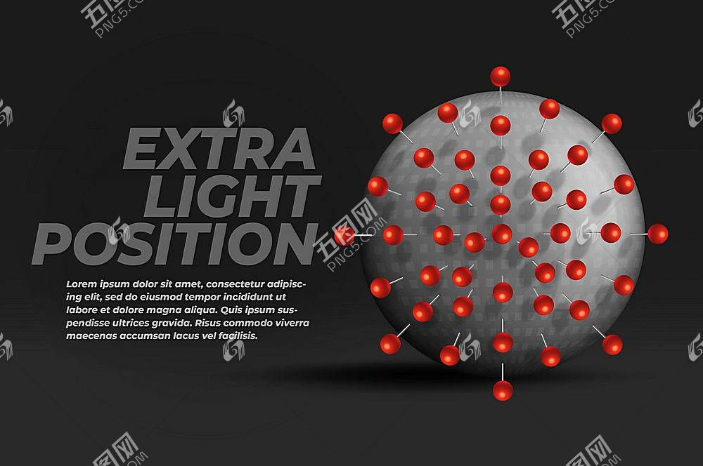 简洁圆形球体冠状病毒主题海报设计